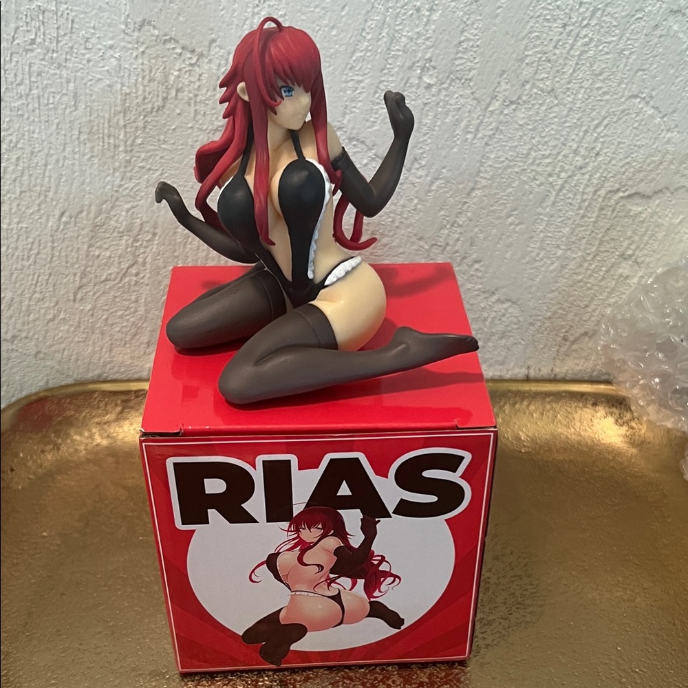 #1599**Rias Gremory Figure - Red Hair, Black Outfit. MAKE Reasonable OFFERS